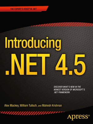 cover image of Introducing .NET 4.5